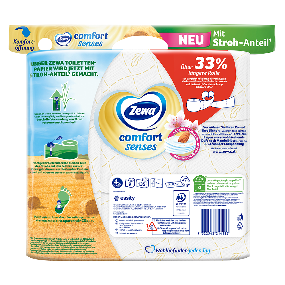 Bild: Zewa Comfort Sense Toilettenpapier 