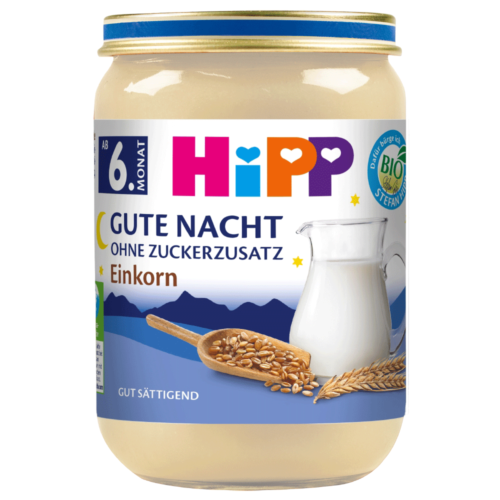 Bild: HiPP Gute Nacht Brei Einkorn 