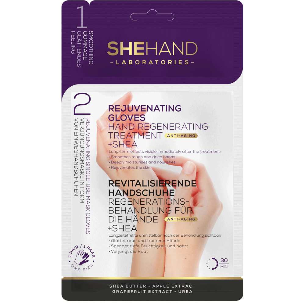 Bild: SheCosmetics SheHand Revitalisierende Pflege Handschuhe 