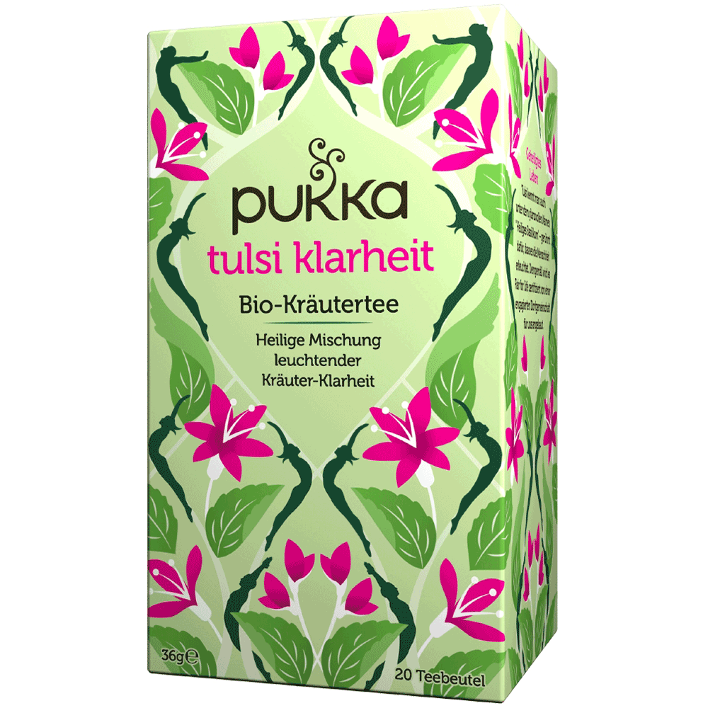 Bild: pukka Bio Tee Tulsi Klarheit 