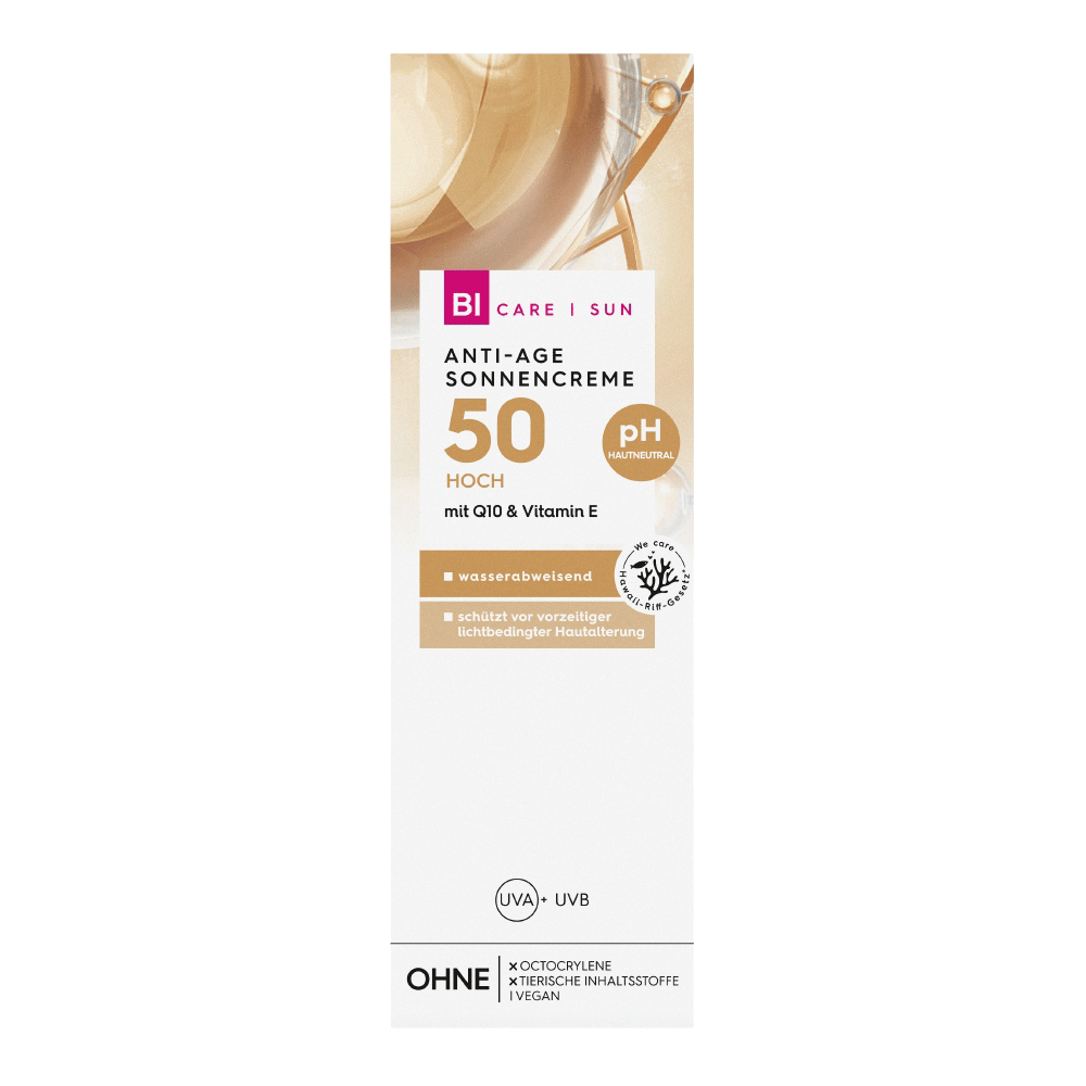 Bild: BI CARE SUN Anti Age Sonnencreme Q10 LSF 50 