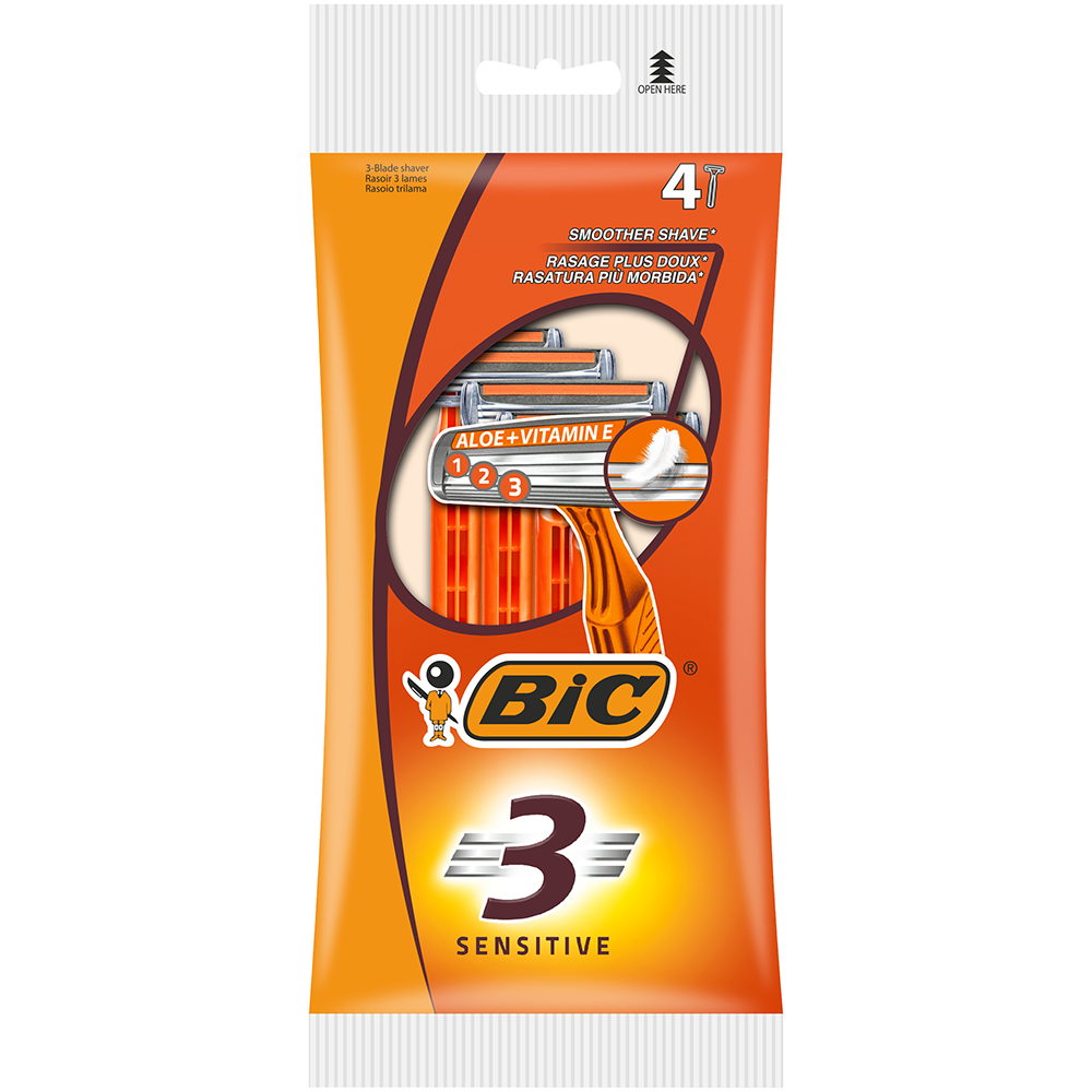 Bild: BIC 3 Sensitive Einwegrasierer 