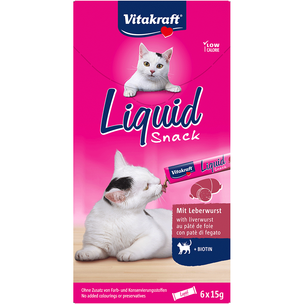 Bild: Vitakraft Liquid Snack mit Leberwurst 