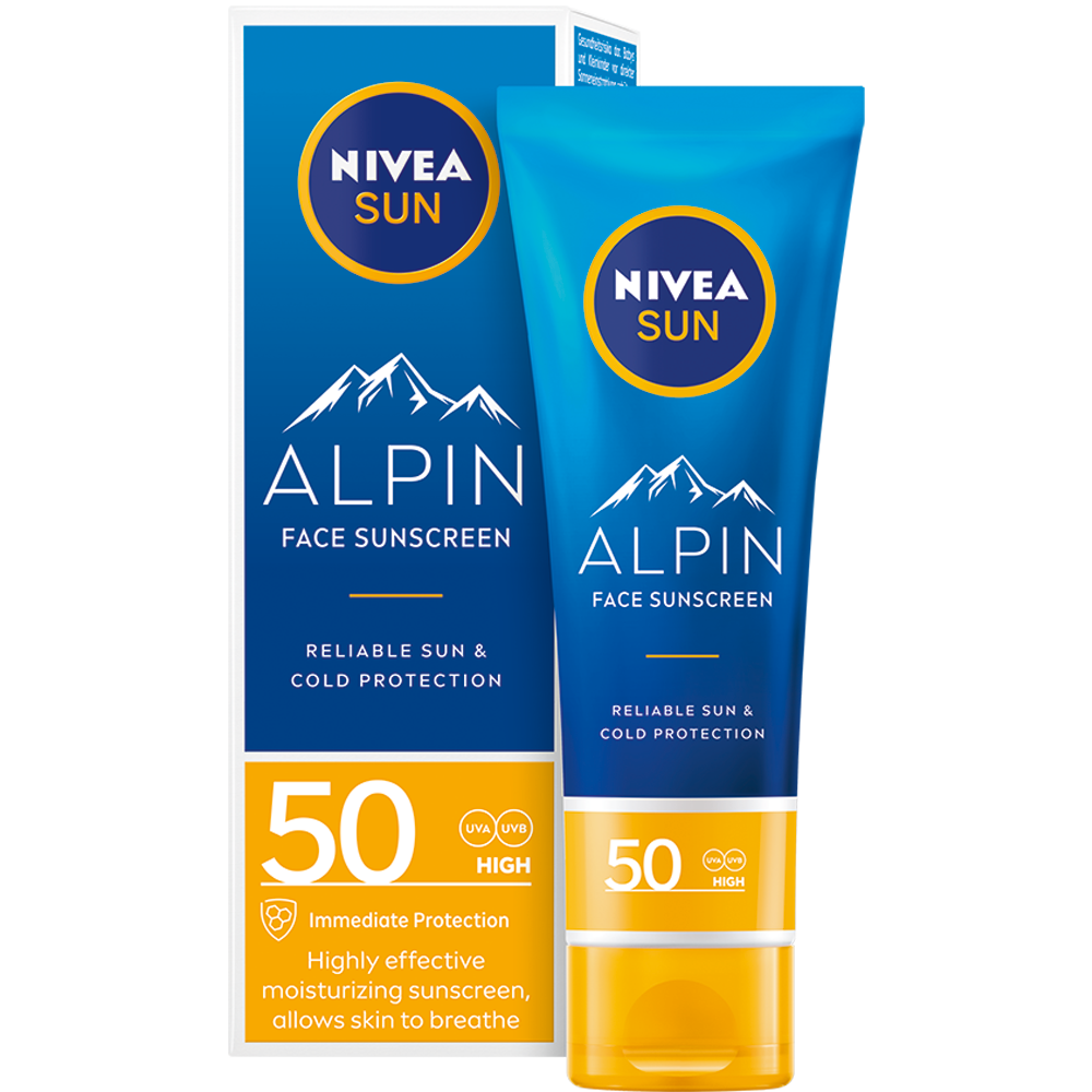 Bild: NIVEA Sun Sun Alpin Sonnencreme LSF 50/RELA 