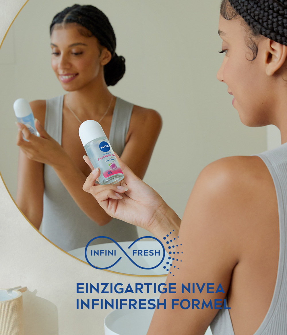 Bild: NIVEA Deo Roll On Fresh Touch Rose 