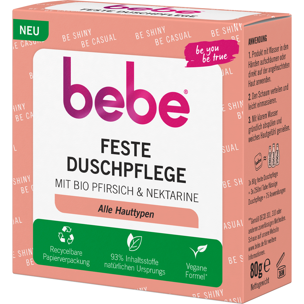 Bild: bebe Feste Dusche mit Bio Pfirsich & Nektarine 