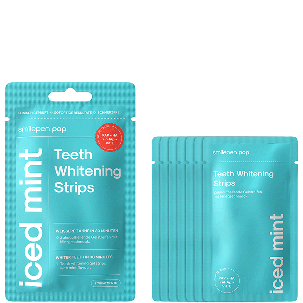 Bild: Smilepen Pop Teeth Whitening Strips Iced Mint 