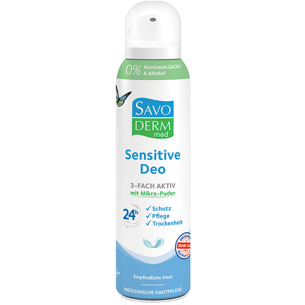 Bild: SAVODERM med Sensitive Deo Spray 