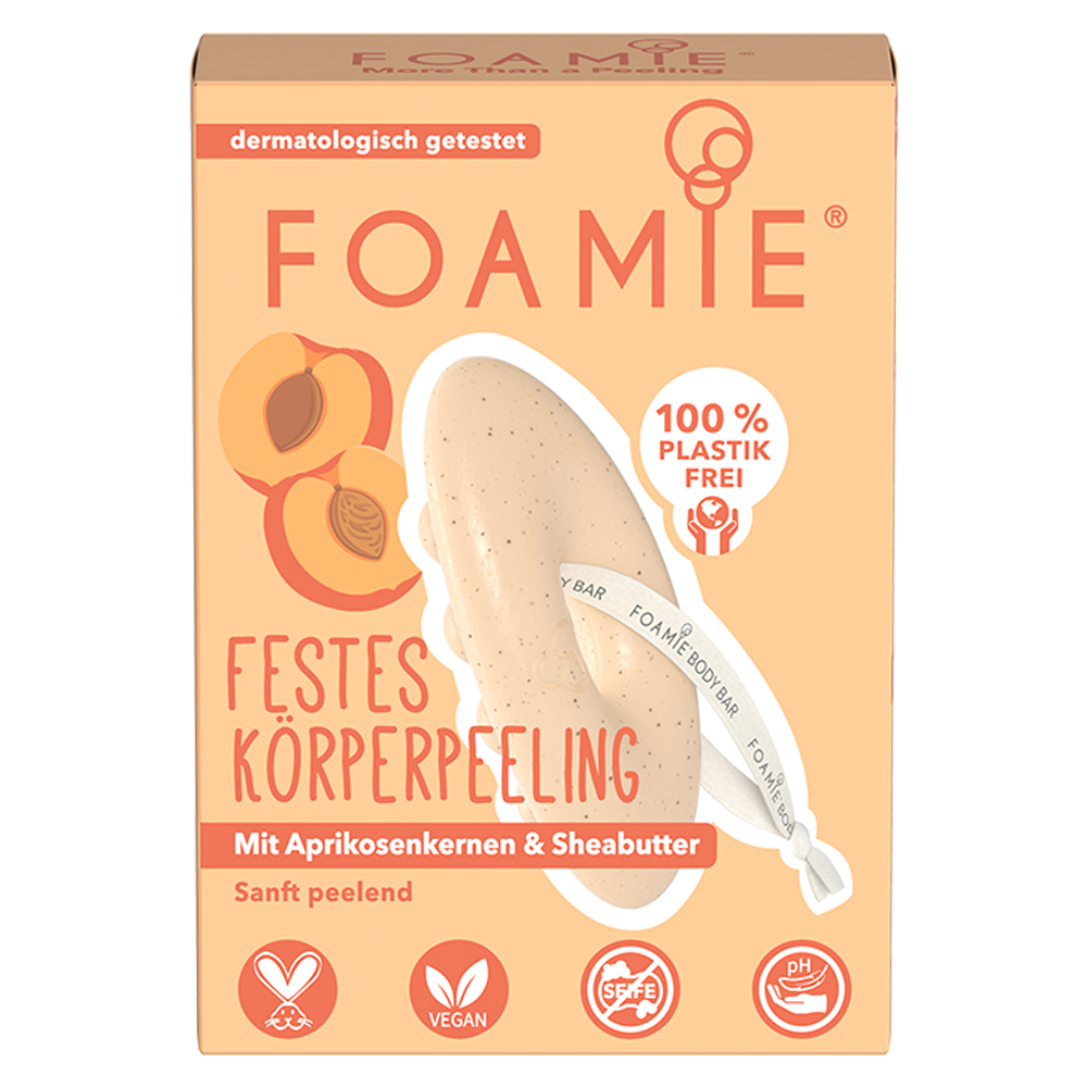 Bild: FOAMIE festes Duschpeeling, Aprikose 