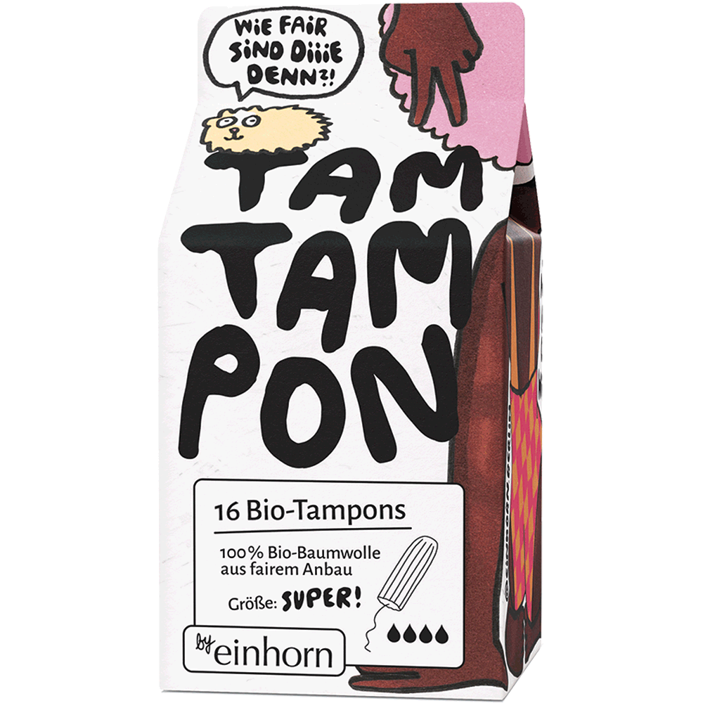 Bild: Einhorn Bio-Tampons Super 