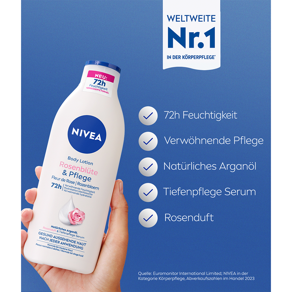 Bild: NIVEA Bodylotion Rosenblüte 