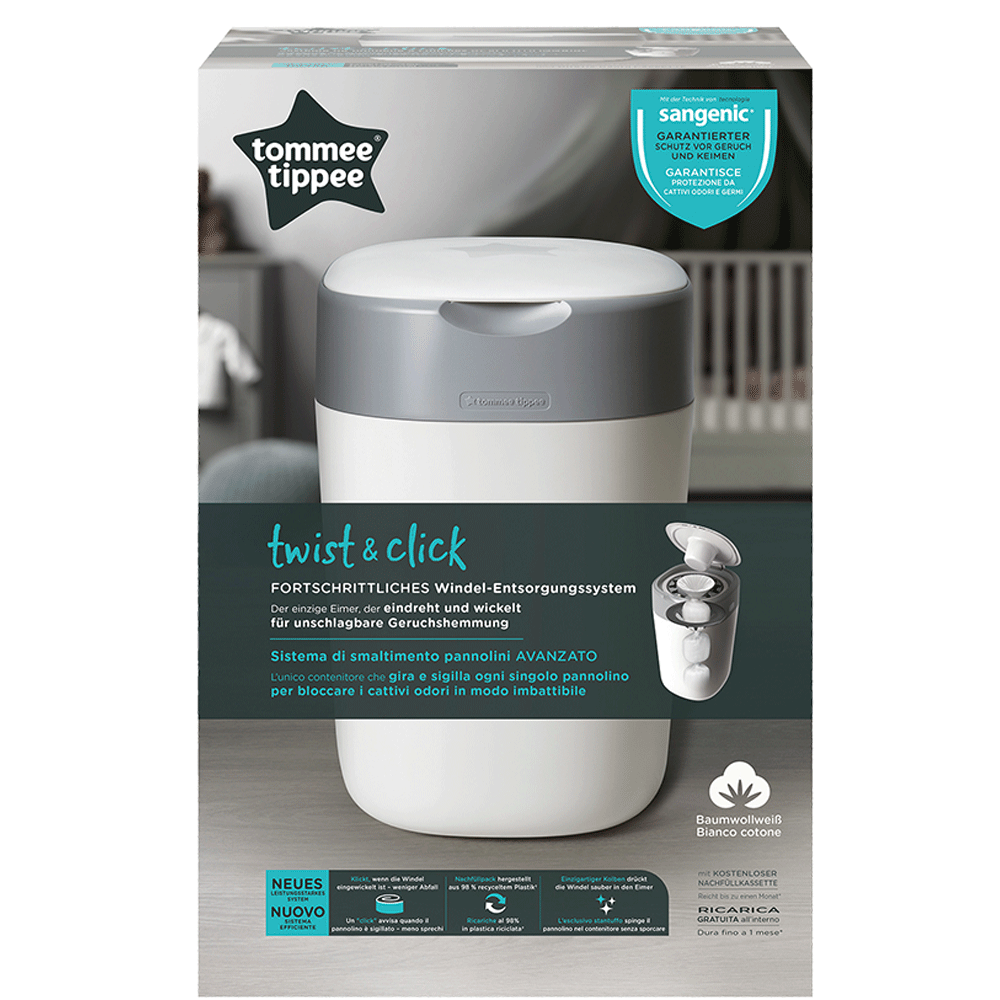 Bild: tommee tippee Windeleimer Twist & Click Weiss 