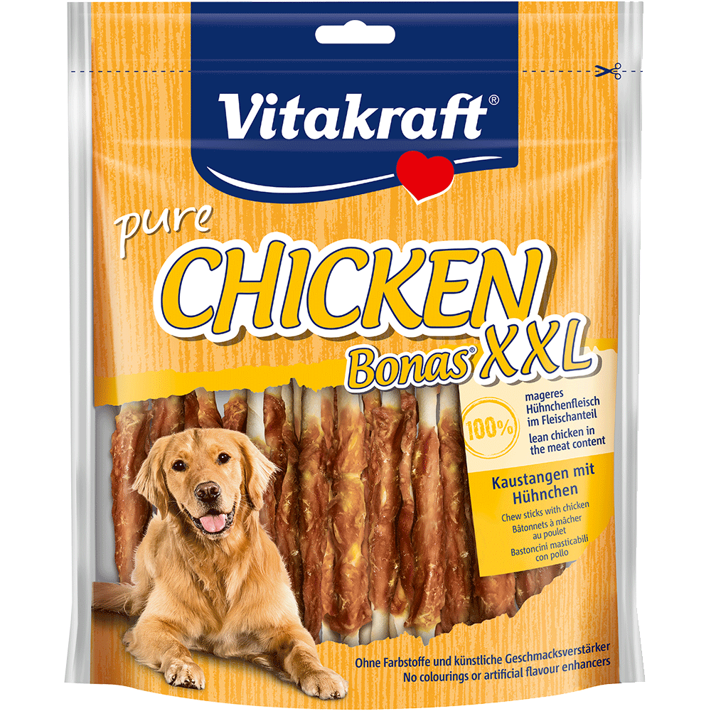 Bild: Vitakraft Pure Chicken Bonas XXL Kaustangen mit Hühnchen 