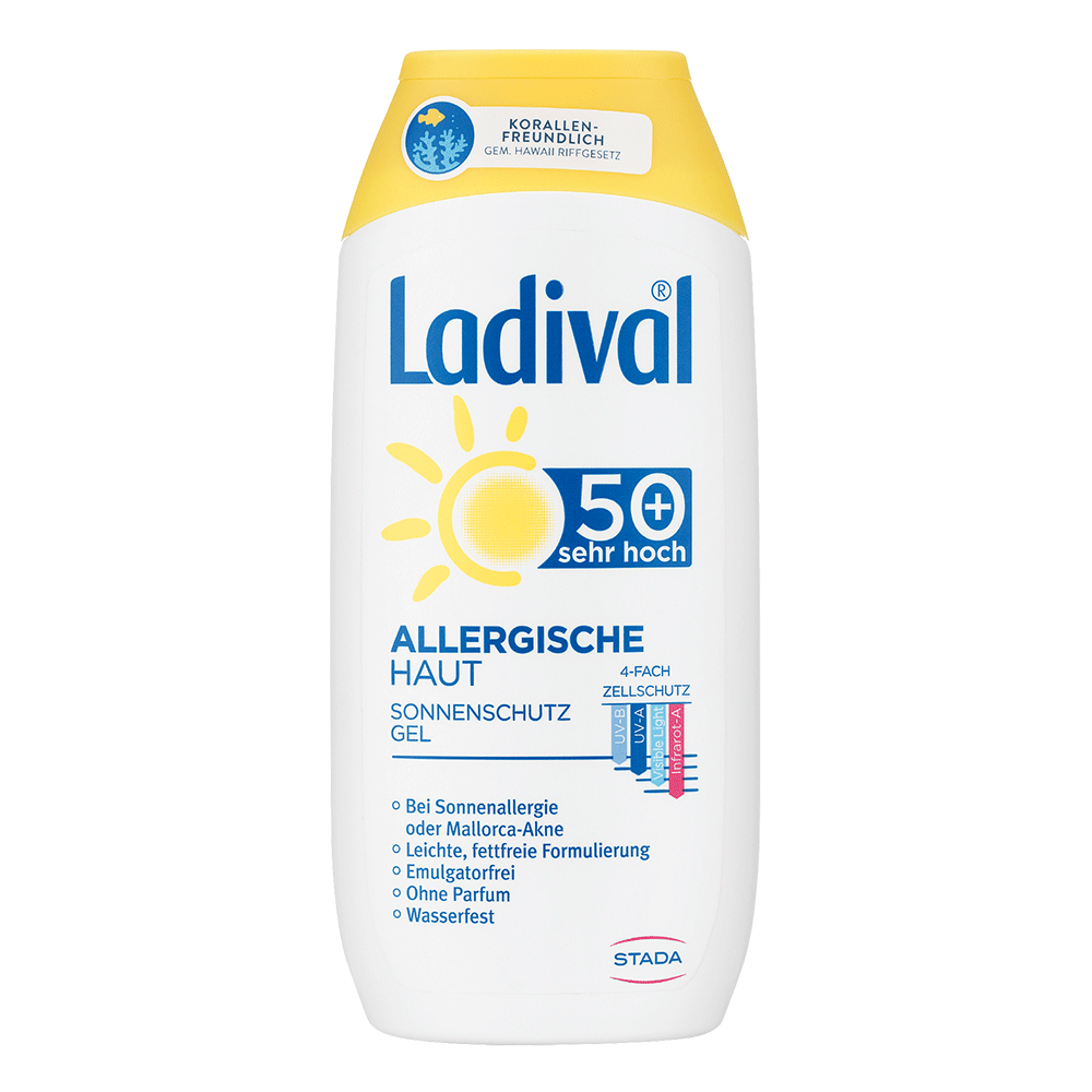 Bild: Ladival Sonnenschutz Gel Allergische Haut LSF 50+ 