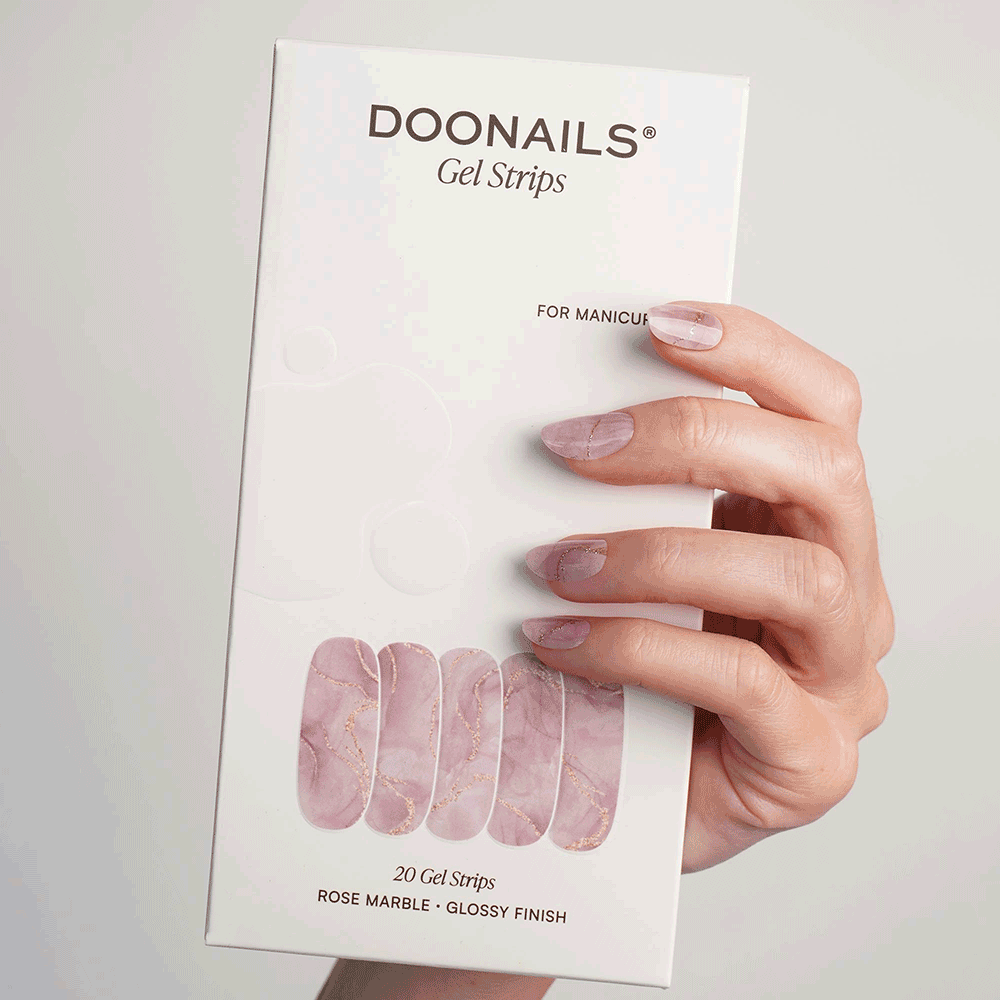 Bild: DOONAILS Gel Strips Rose Marble