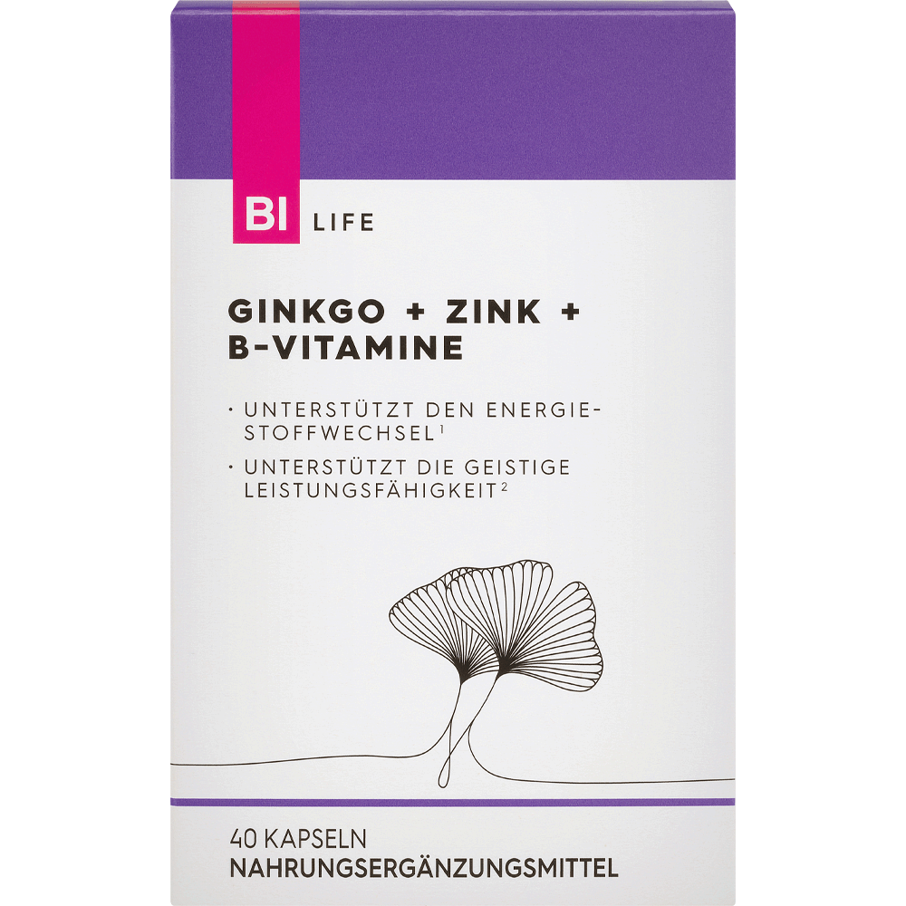 Bild: BI LIFE Ginkgo + Zink + B-Vitamine 