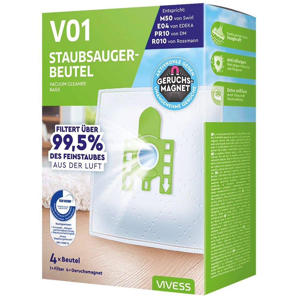 Bild: Vivess Staubsaugerbeutel V01 