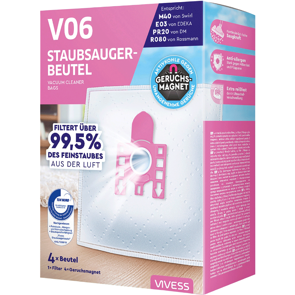 Bild: Vivess Staubsaugerbeutel V06 