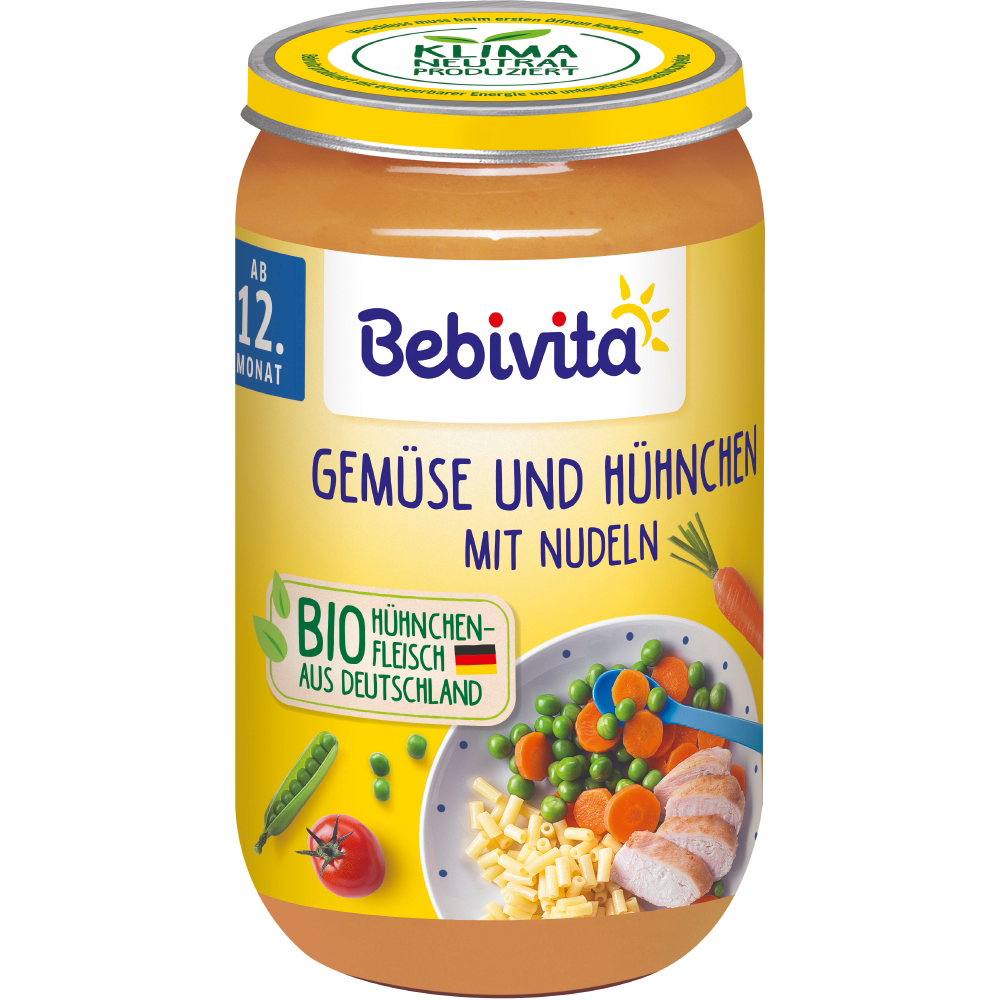 Bild: Bebivita Gemüse und Huhn mit Nudeln 