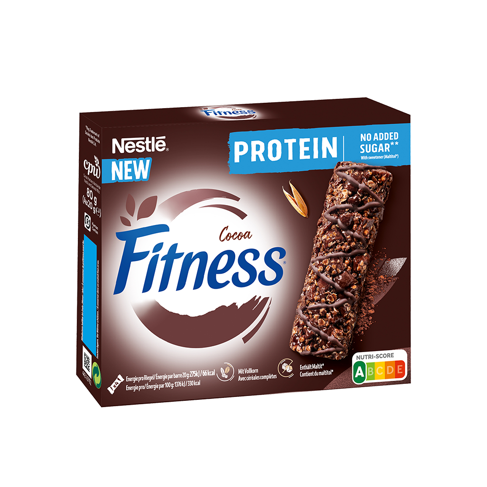 Bild: Nestlé Fitness Protein Riegel Cocoa 