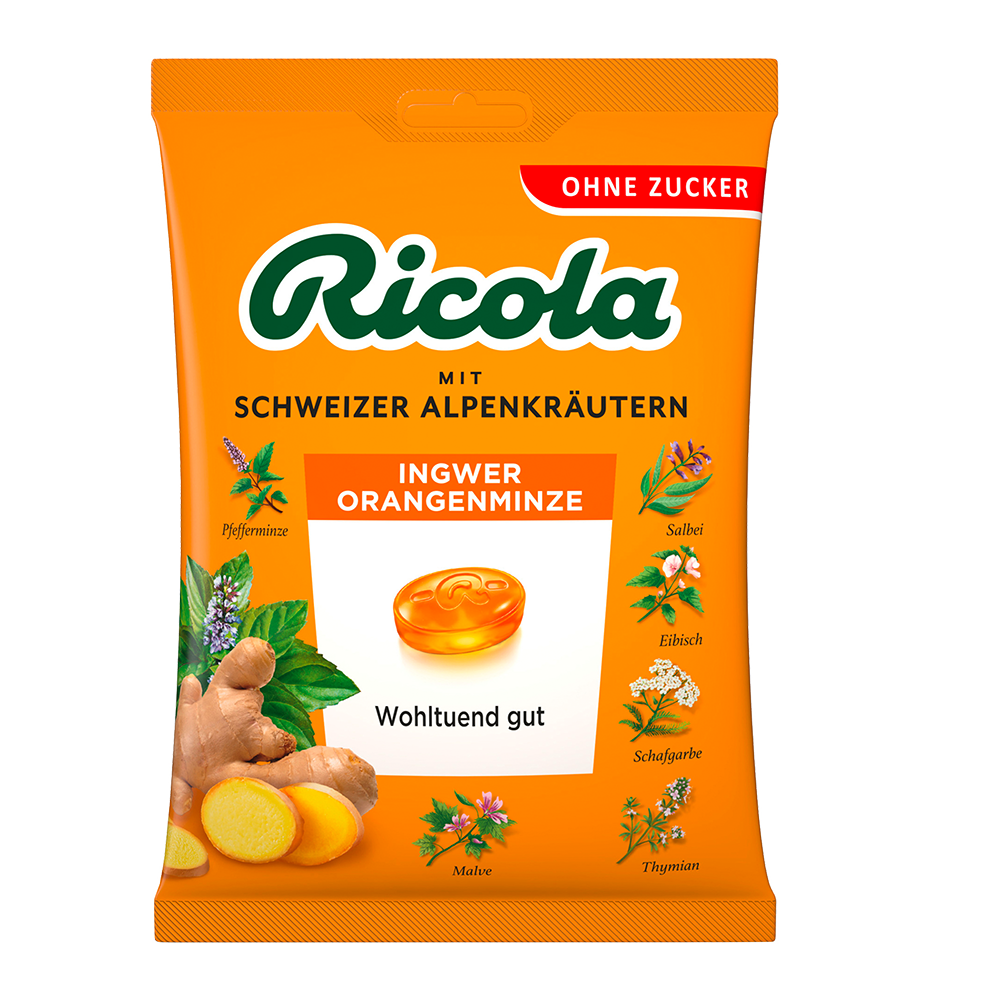 Bild: Ricola Ingwer Orangenminze 