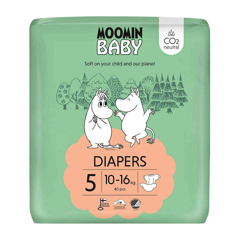 Bild: Moomin Baby Windeln Größe 5, 10kg -16kg 