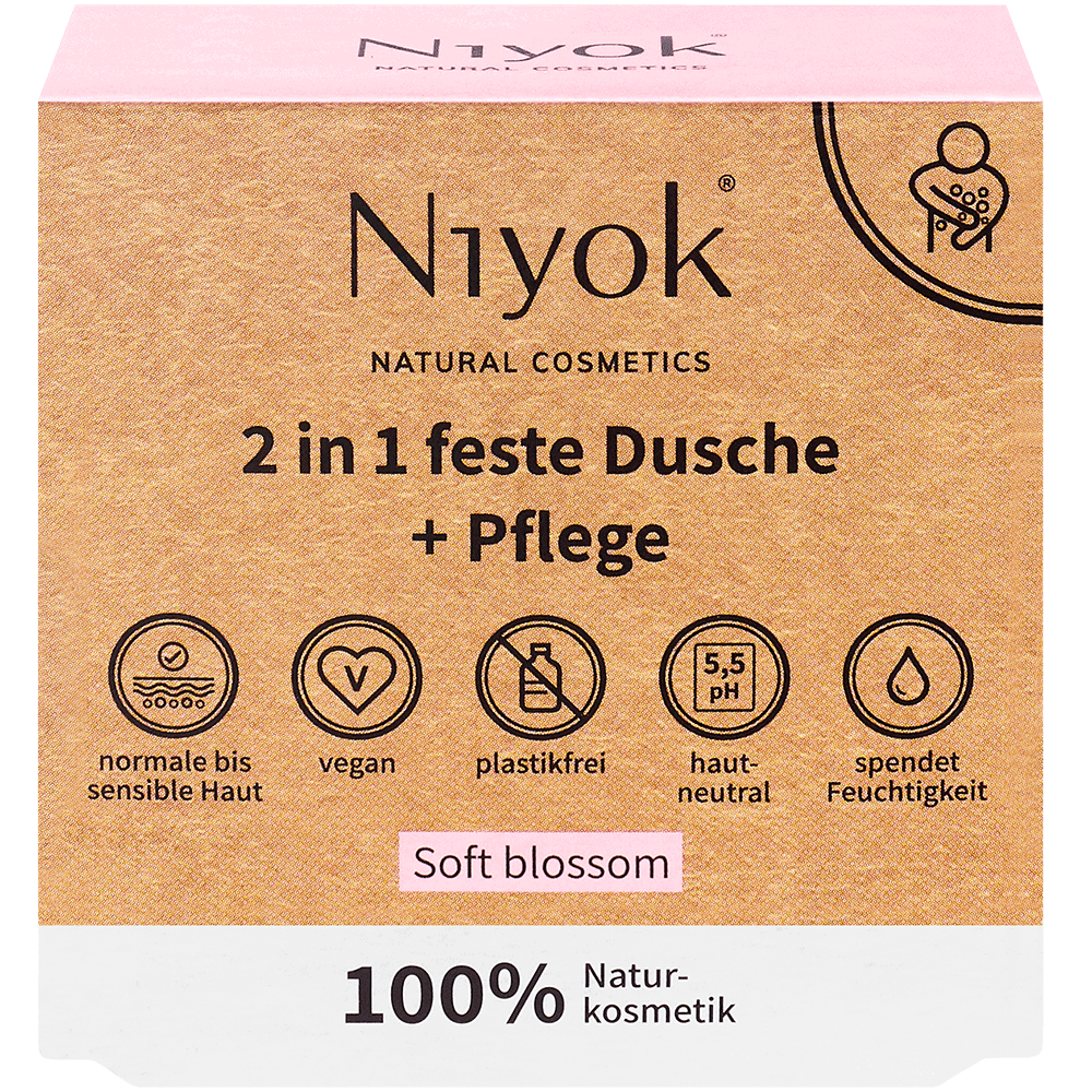 Bild: Niyok Feste Dusche + Pflege Soft Blossom 