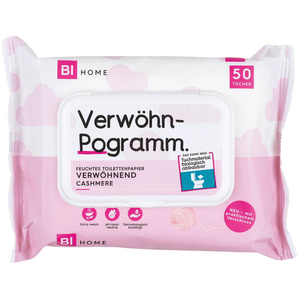 Bild: BI HOME Feuchtes Toilettenpapier Verwöhnend Cashmere 