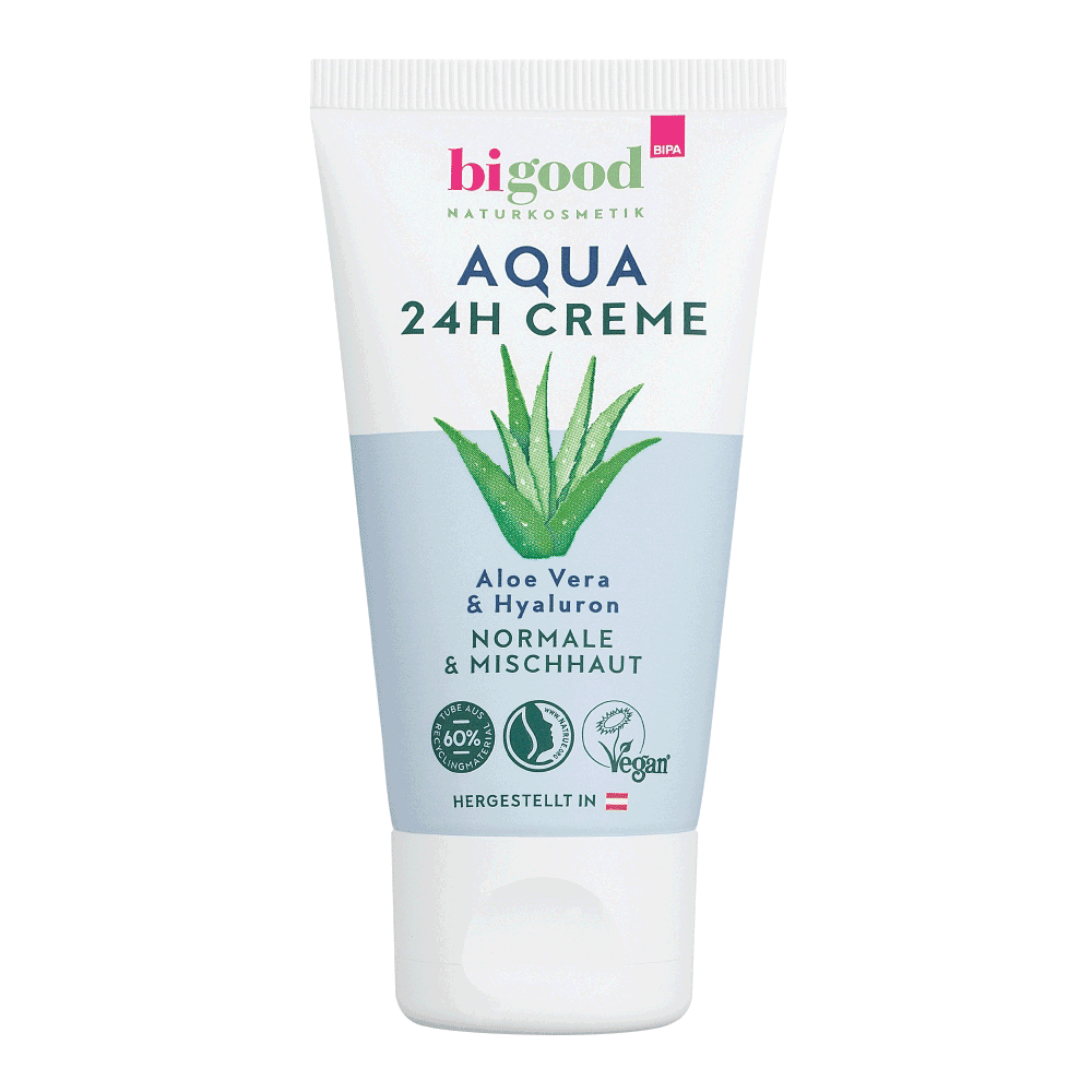 Bild: bi good Aqua 24h Creme Aloe Vera & Hyaluron 