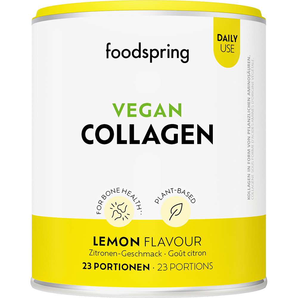 Bild: foodspring Vegan Collagen Zitrone Geschmack 