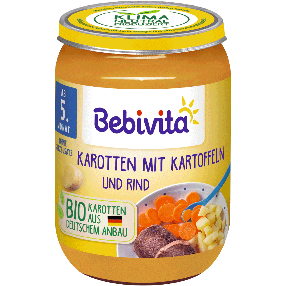 Bild: Bebivita Karotten Kartoffel und Rind 