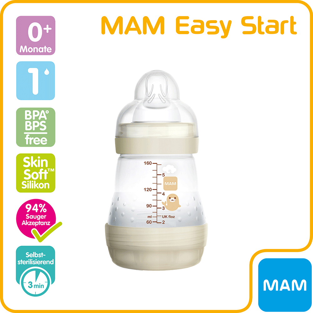 Bild: MAM Easy Start Anti-Colic Babyflasche 160 ml 