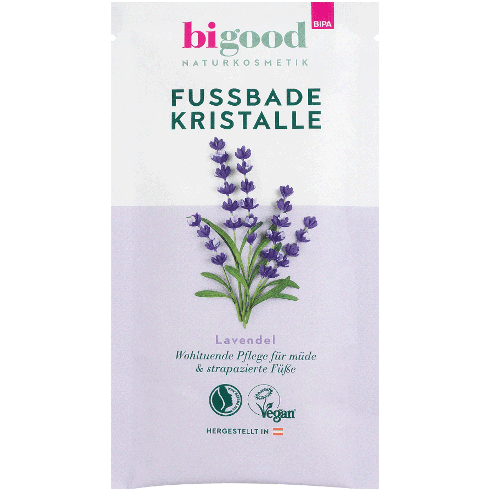 Bild: bi good Fussbadekristalle Lavendel 