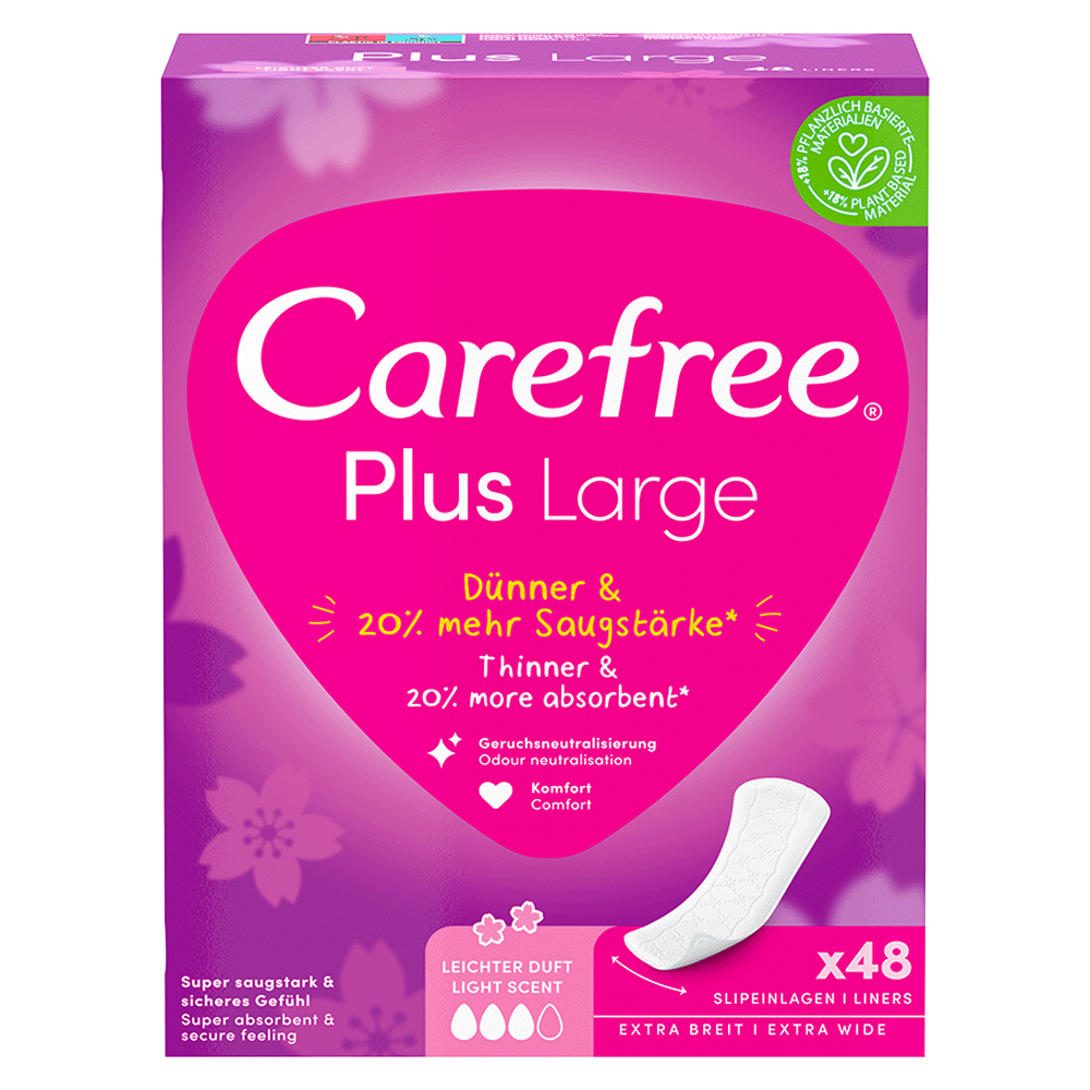 Bild: Carefree Plus Large Slipeinlagen 