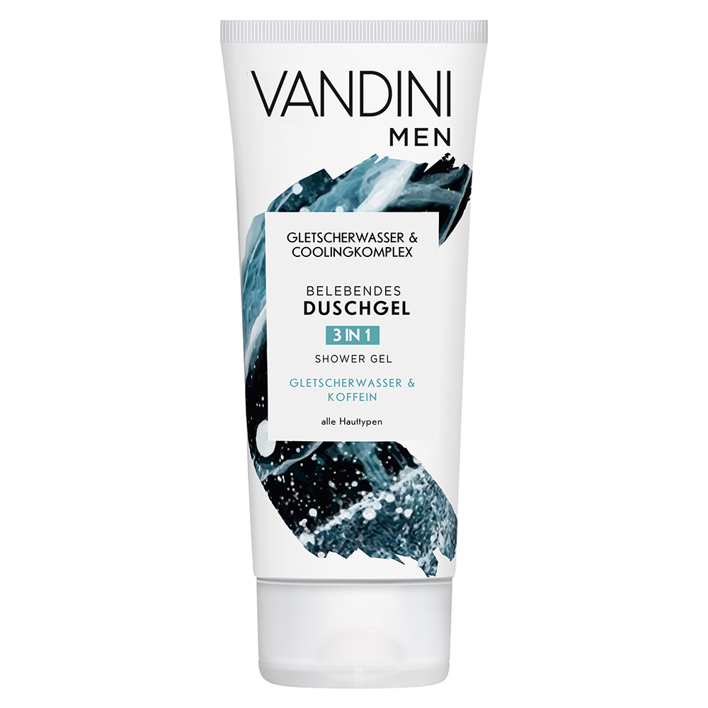 Bild: VANDINI Men 3in1 Duschgel Gletscherwasser und Koffein 