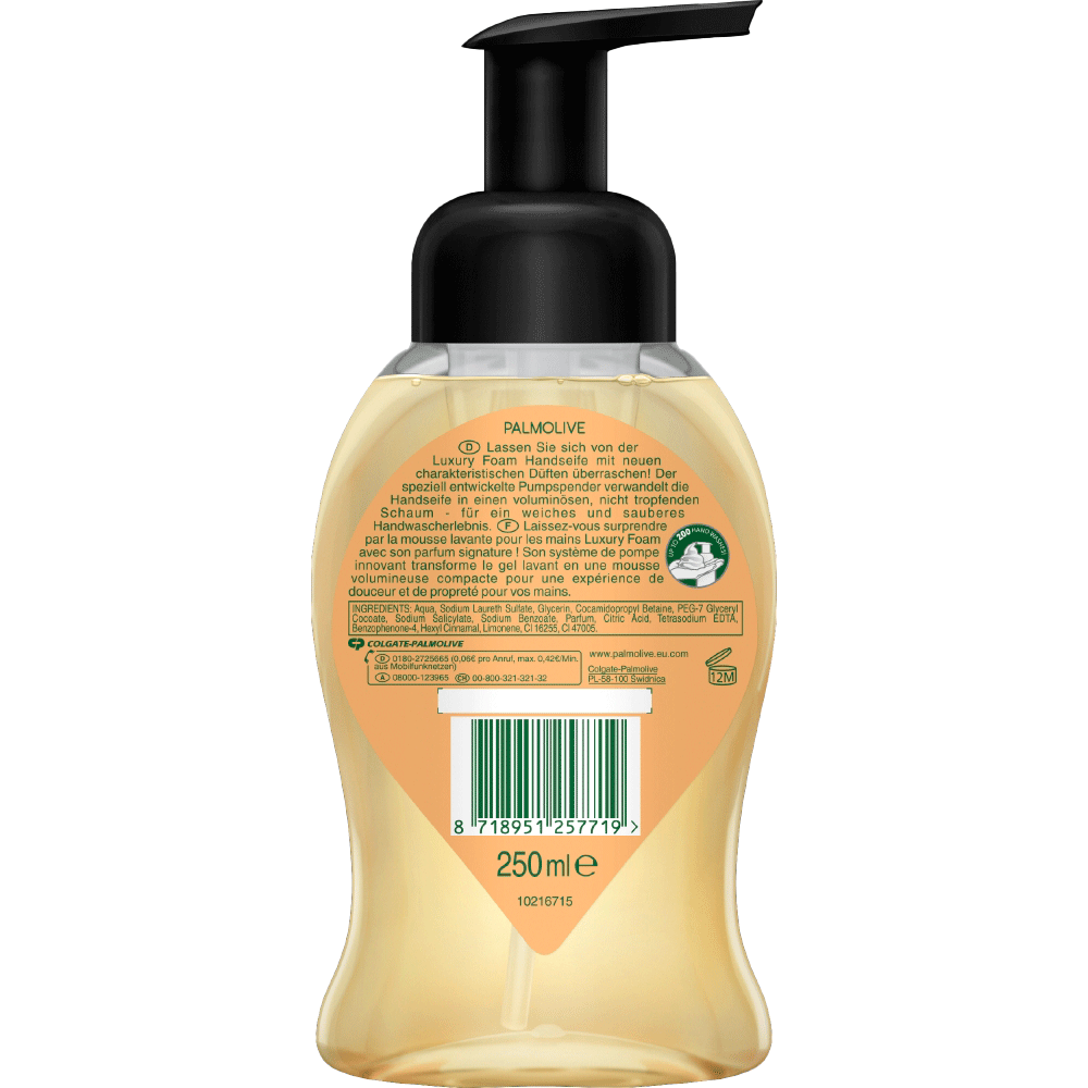 Bild: Palmolive Luxury Foam Schaum-Handseife Jasmine & Orangenblüte 