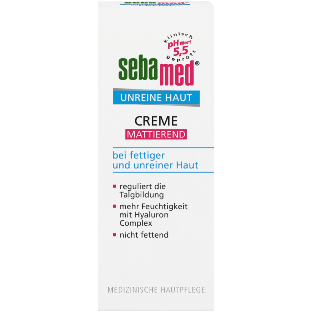 Bild: sebamed Creme mattierend unreine Haut 