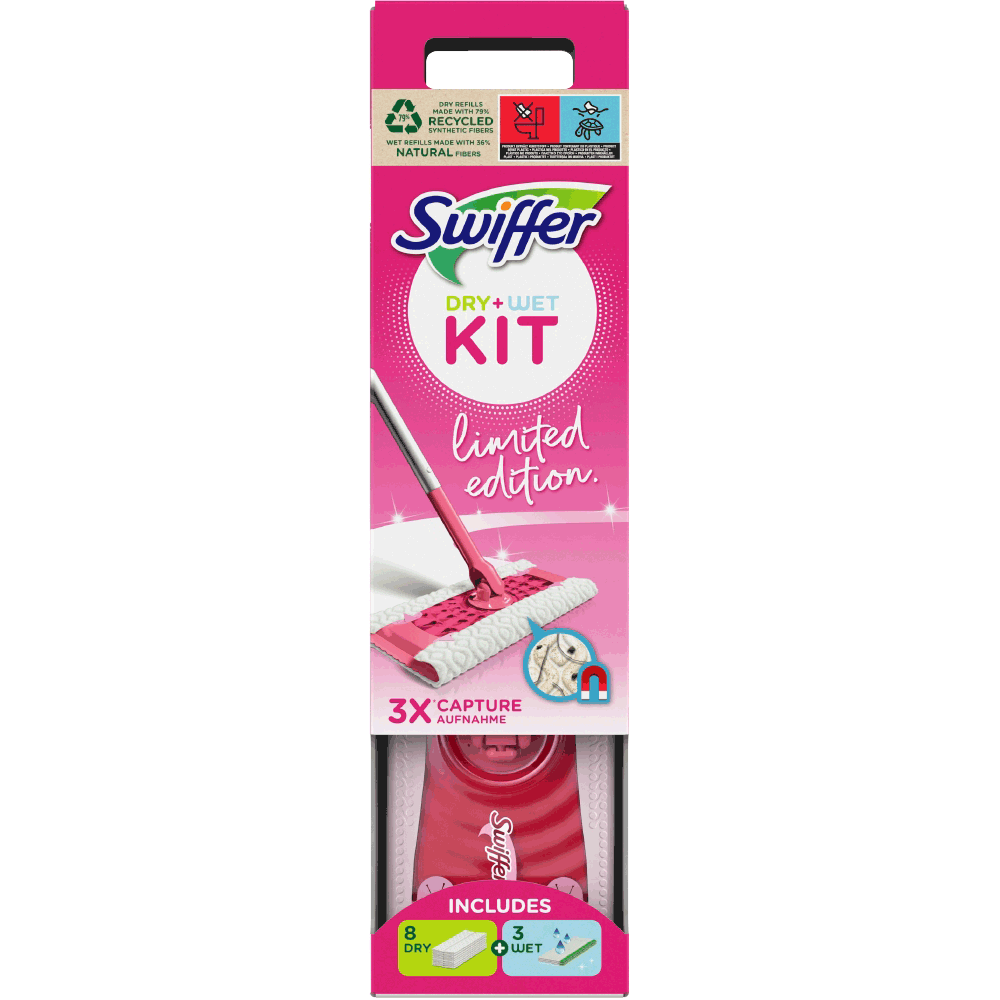 Bild: Swiffer Limited Edition Bodenwischer Starterset Pink 