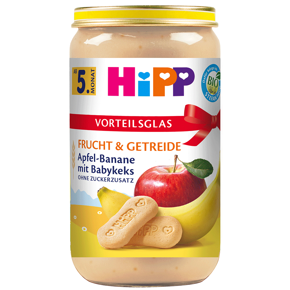 Bild: HiPP Apfel Banane mit Babykeks 