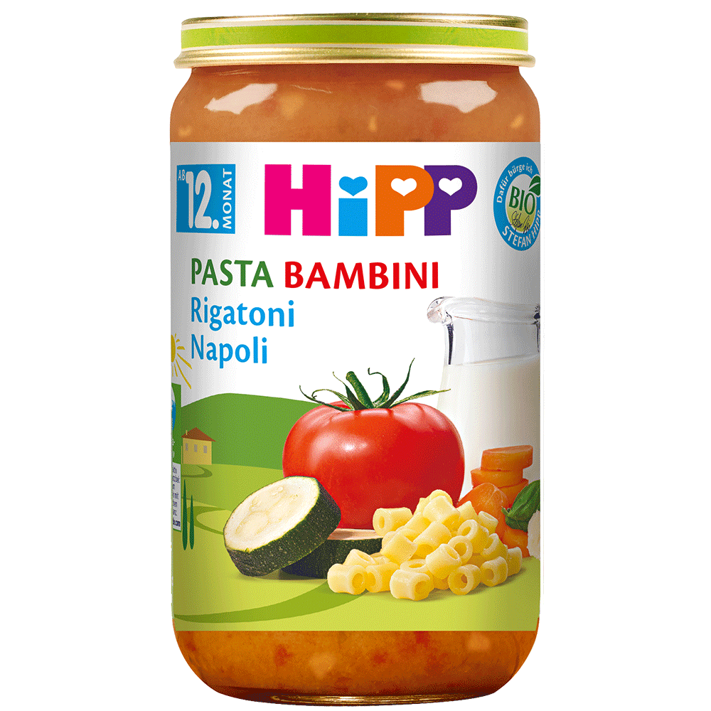 Bild: HiPP Pasta Bambini Rigatoni Napoli 