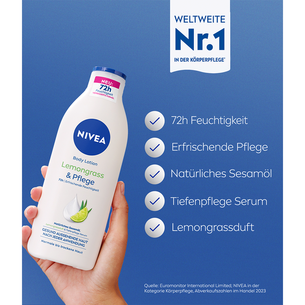 Bild: NIVEA Body Lotion Lemongrass 