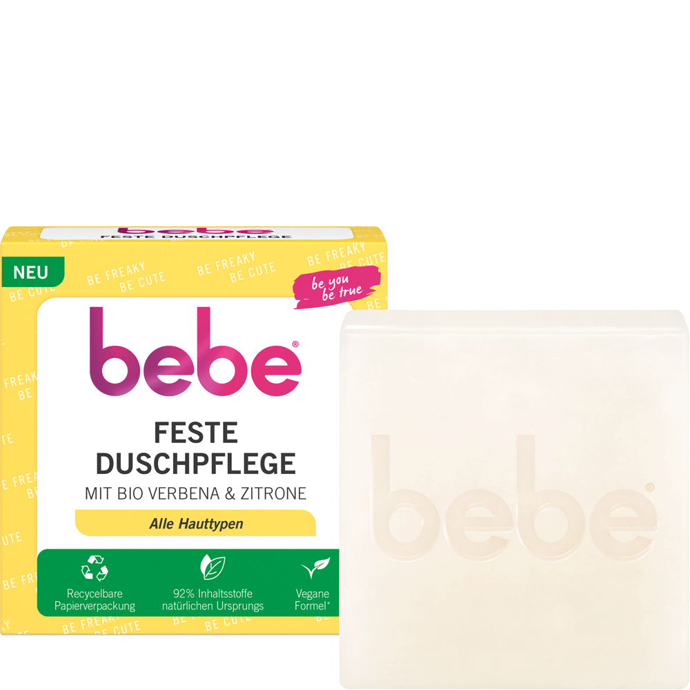 Bild: bebe Feste Duschpflege Belebend mit Verbena & Zitrone 