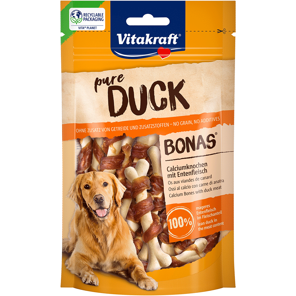 Bild: Vitakraft Pure Duck Calciumknochen mit Entenfleisch 