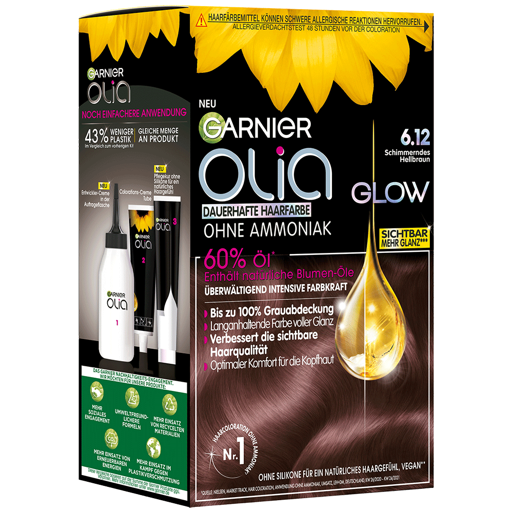 Bild: GARNIER Olia Haarcoloration Schimmerndes Hellbraun