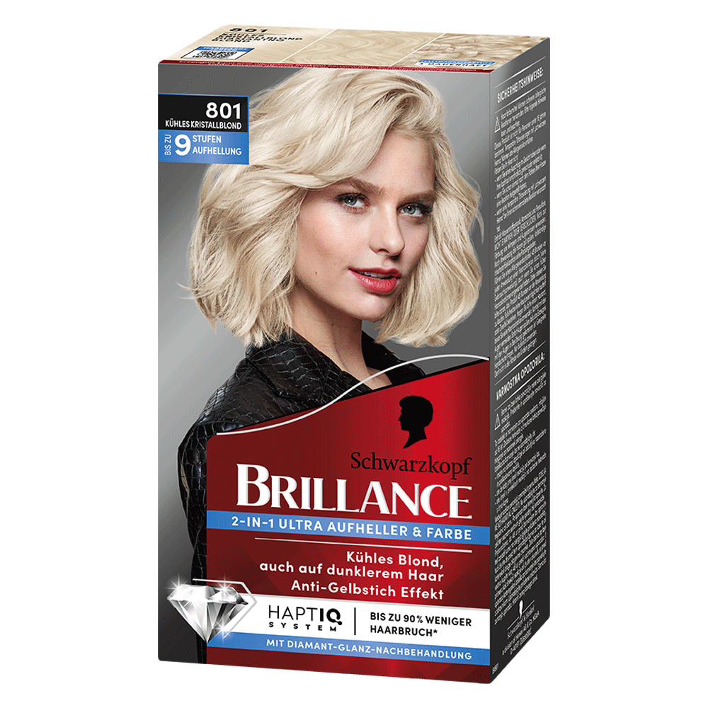 Bild: Schwarzkopf BRILLANCE Intensiv-Color-Creme Kühles Kristallblond