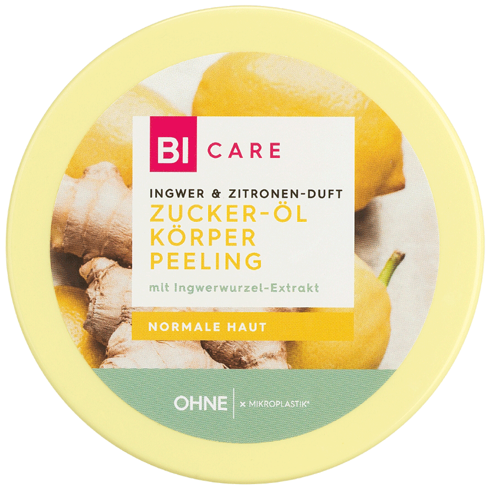 Bild: BI CARE Zucker-Öl-Peeling Ingwer & Zitrone 