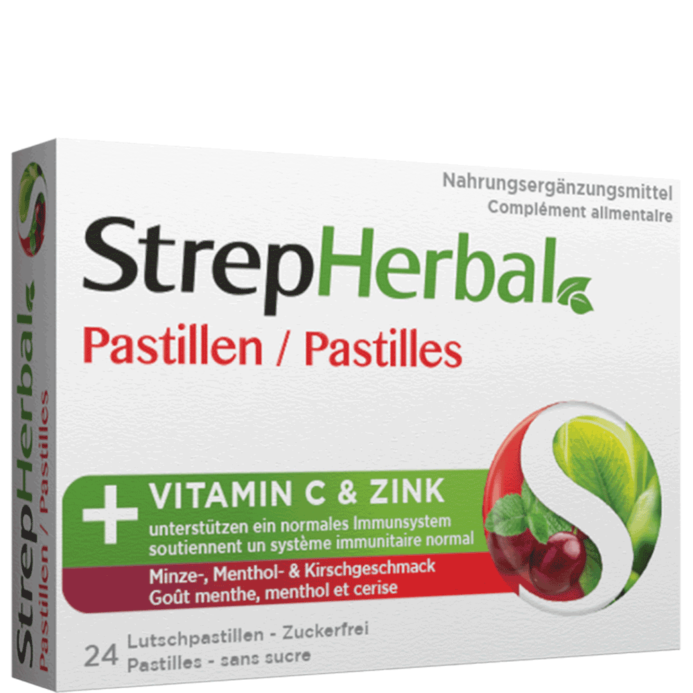 Bild: StrepHerbal Pastillen Minze 