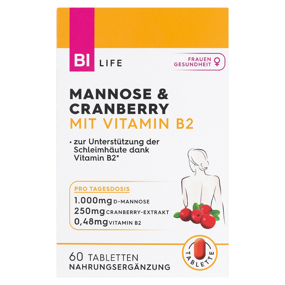 Bild: BI LIFE Mannose & Cranberry 