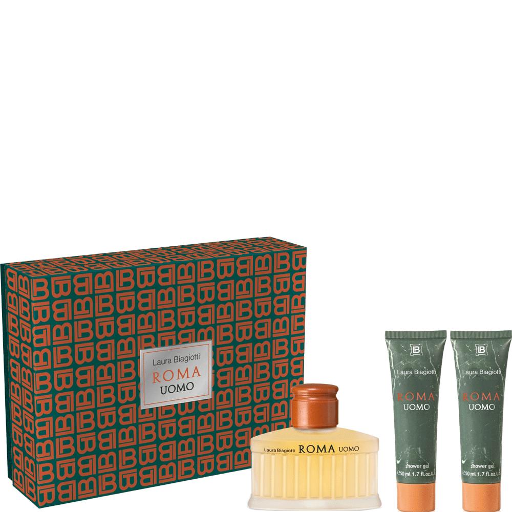 Bild: Laura Biagiotti Roma Uomo Geschenkset Eau de Toilette 75 ml + 2x Duschgel 50 ml 