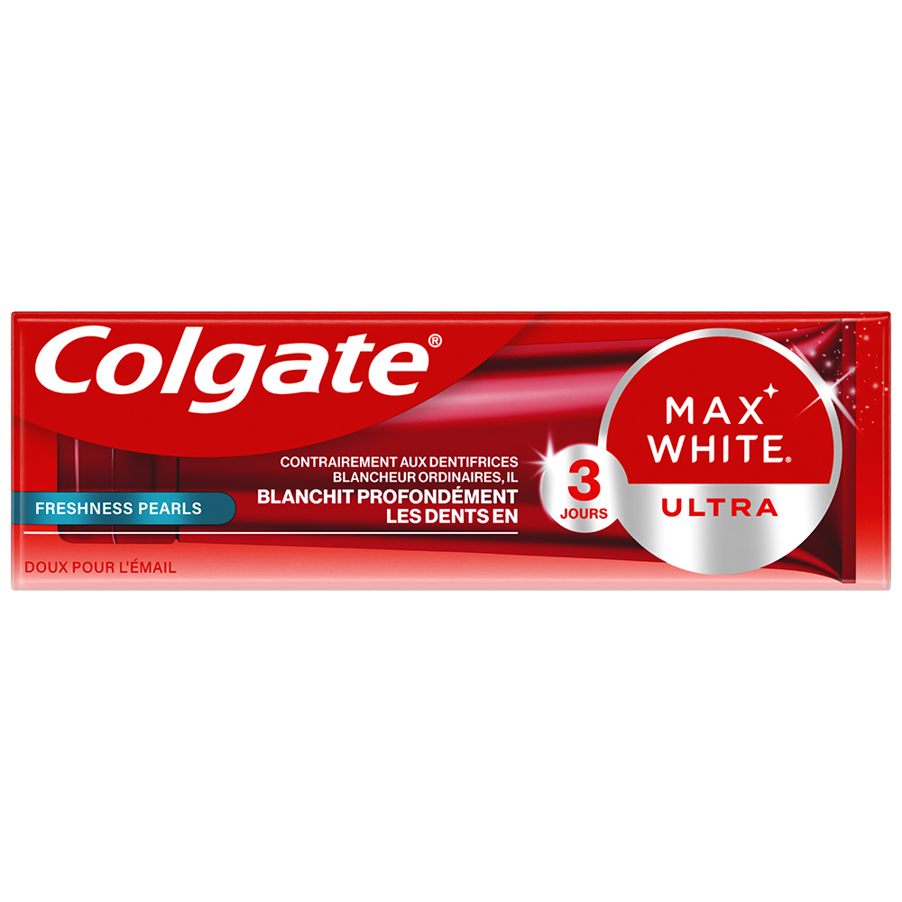 Bild: Colgate Zahnpasta Max White Ultra Freshness Pearls 